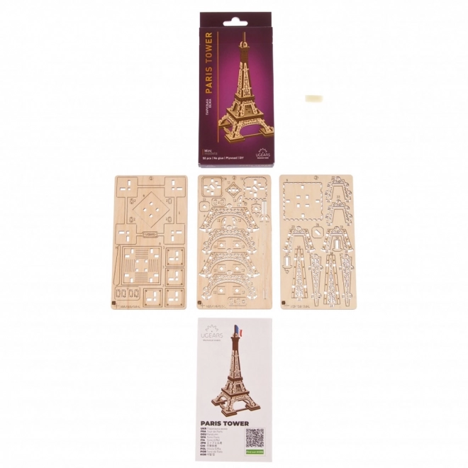 Ugears 3D Holzpuzzle Eiffelturm