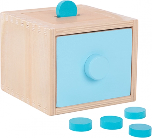 Woopie Green Holzpädagogisches Sortierspielzeug Montessori mit Schublade