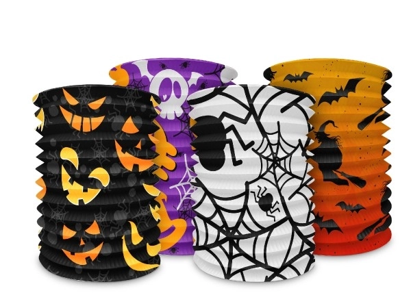 Lampion Zylinder Halloween 15x15cm