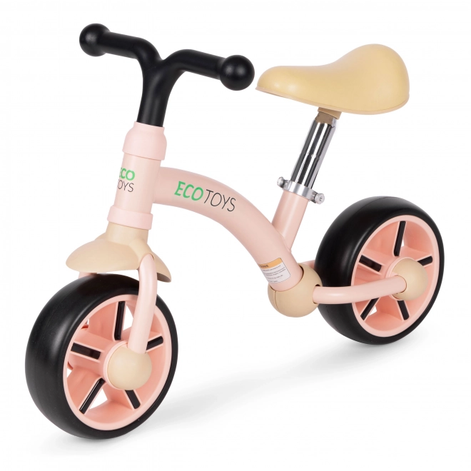 Laufrad für Kinder mit EVA-Rädern in Rosa von Ecotoys