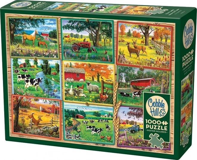 Cobble Hill Puzzle Bauernhofansichten 1000 Teile