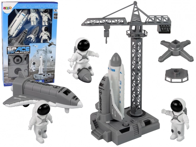 Weltraum-Spielset mit Rakete und Figuren