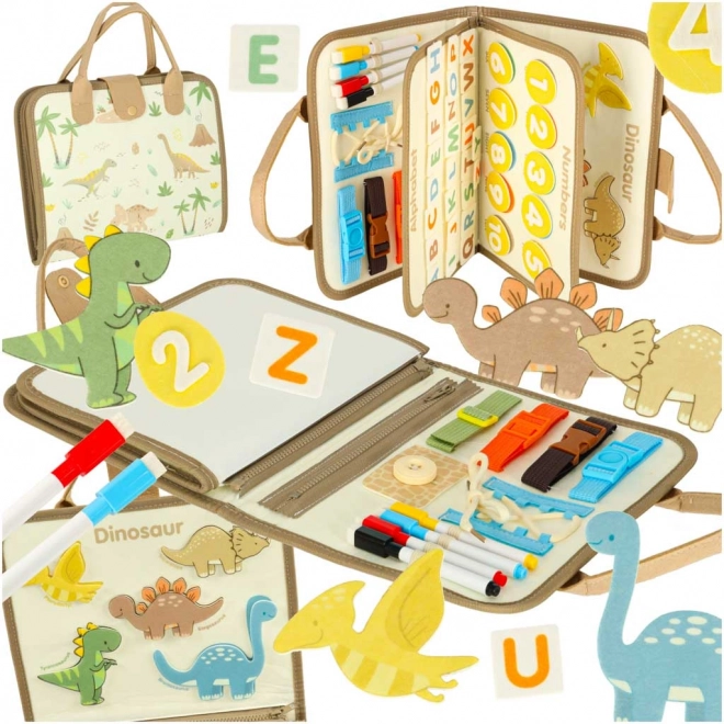 Montessori Sensorik-Koffer mit Dinosauriern