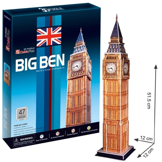 Cubicro Spaß Big Ben 3D-Puzzle