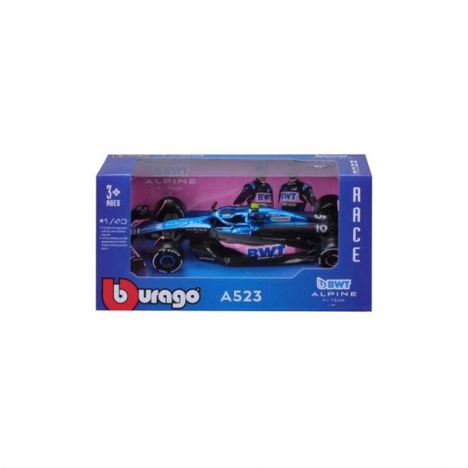 Bburago Formel 1 Auto - Alpine A523 Pierre Gasly