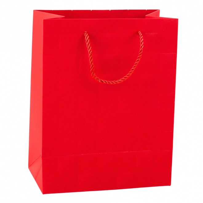 Elegante Geschenktasche mit geprägten Quadraten