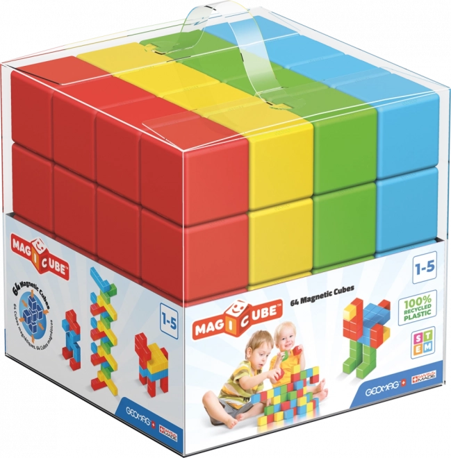 Geomag Magicube Vollfarbe 64 Teile