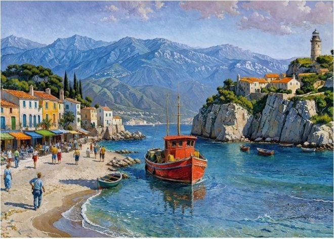 Cherry Pazzi Puzzle Dorf am Meer 1000 Teile