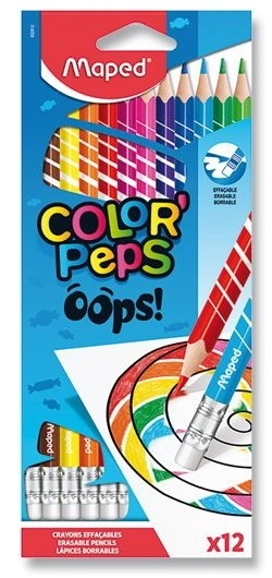 Maped Color'Peps Oops Radierbare Buntstifte 12er Set