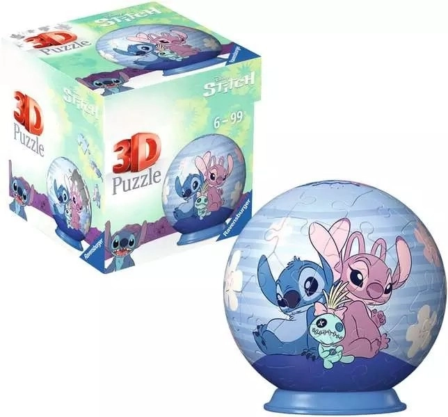 3D Puzzle Kugel 54 Teile Disney Stitch