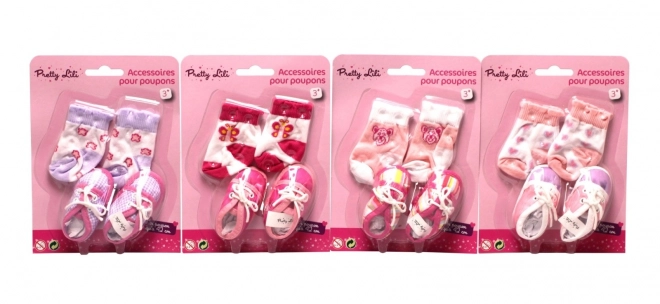 Neugeborenes Baby - Schuhe und Socken 4 Arten