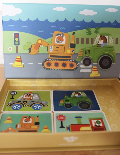 Tooky Toy Magnetischer Montessori-Schrank mit 80 Teilen