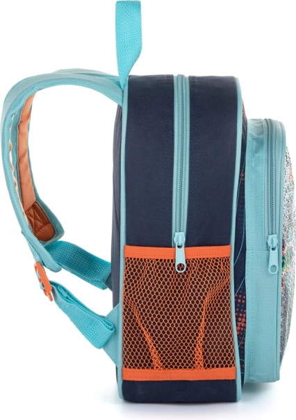 Kinder Rucksack mit Pailletten Dinosaurier