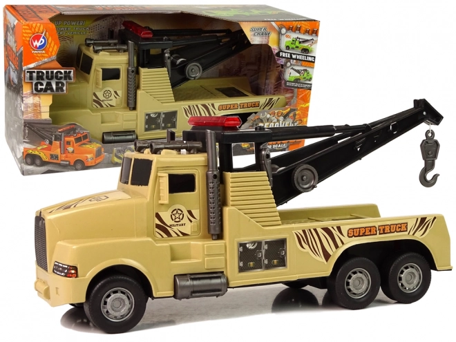 Autoabschleppwagen Pannenhilfe 1:10 – Seil Militär Braun