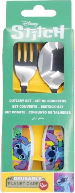 Kinderbesteck Set 2-teilig Stitch