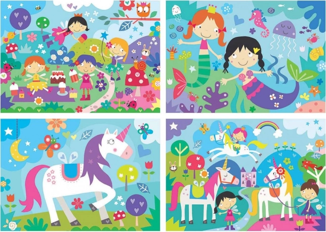 Puzzle magische Freunde 4v1