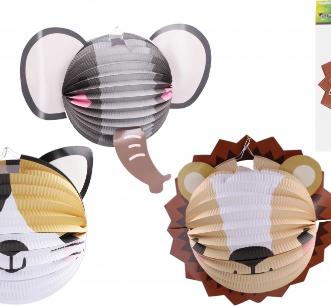 Lampion Kugel Tiere 25 cm