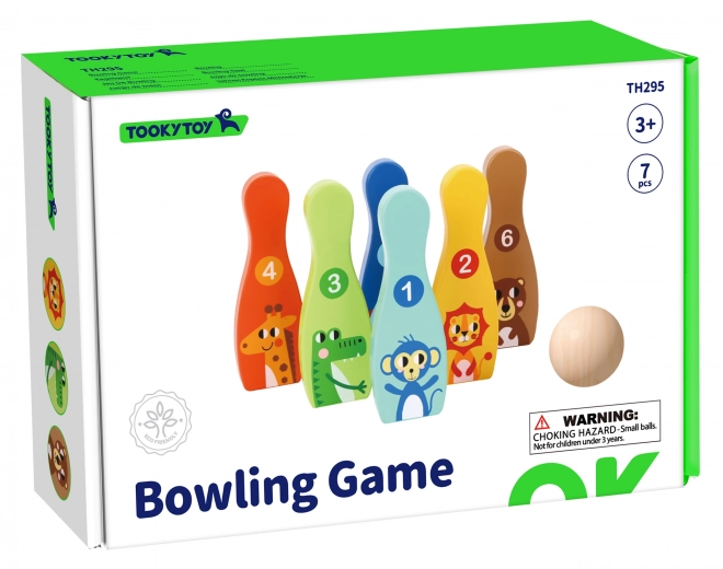 Drewniane Kinderspielzeug Bowling Set