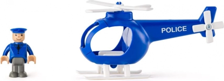 Polizeihubschrauber mit Landeplatz