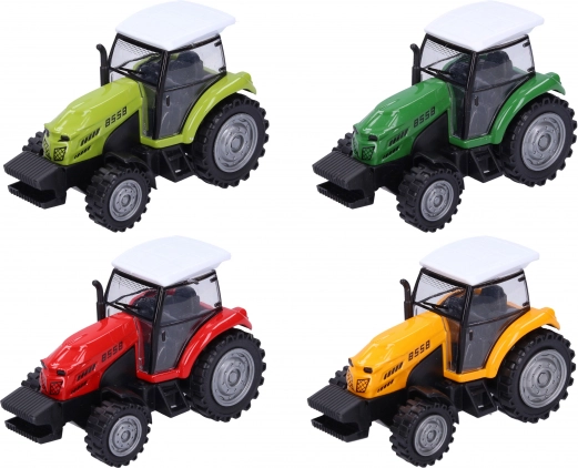 Kleiner Metalltraktor mit Rückziehmotor