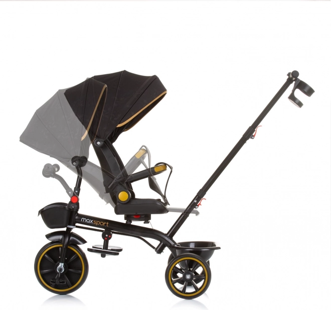 CHIPOLINO Dreirad mit Verdeck Max Sport 2in1 – Obsidian