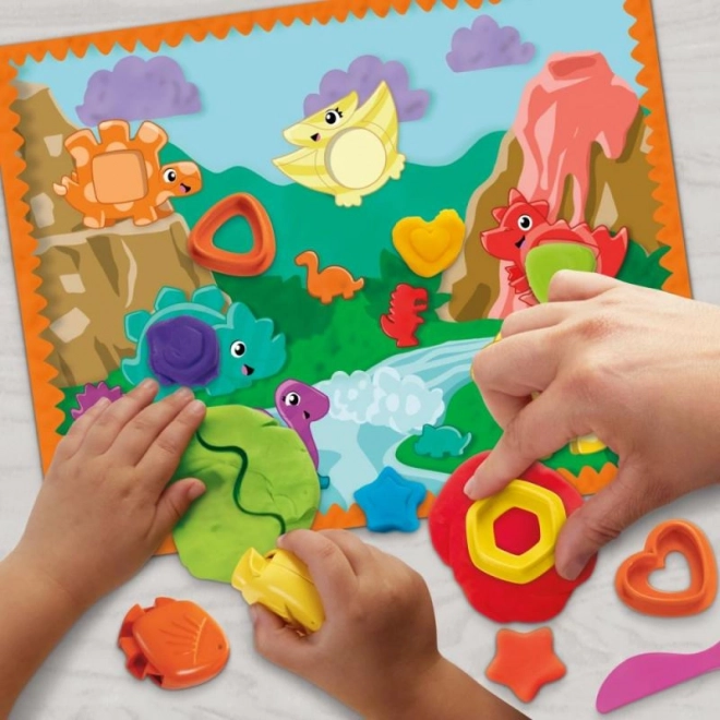 Play-Doh Formen und Farben Dino
