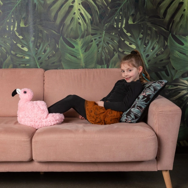 Cozy Noxxiez Plüsch Flamingo Wärmeschuh