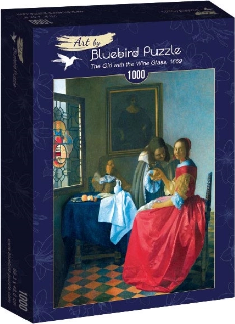 Bluebird Puzzle Mädchen mit Weinglas 1000 Teile