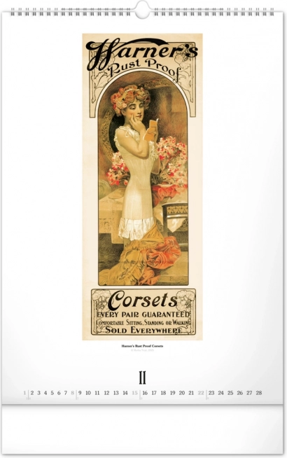 Wandkalender Alfons Mucha 2026