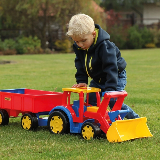 Großer Traktor-Lader mit Anhänger