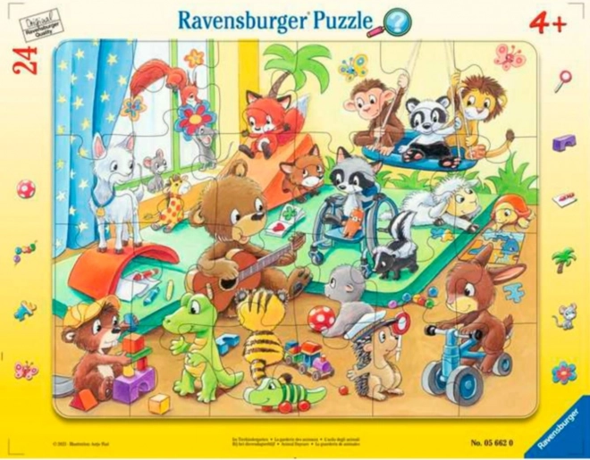 Ravensburger Kinderpuzzle Tierkindergarten 24 Teile