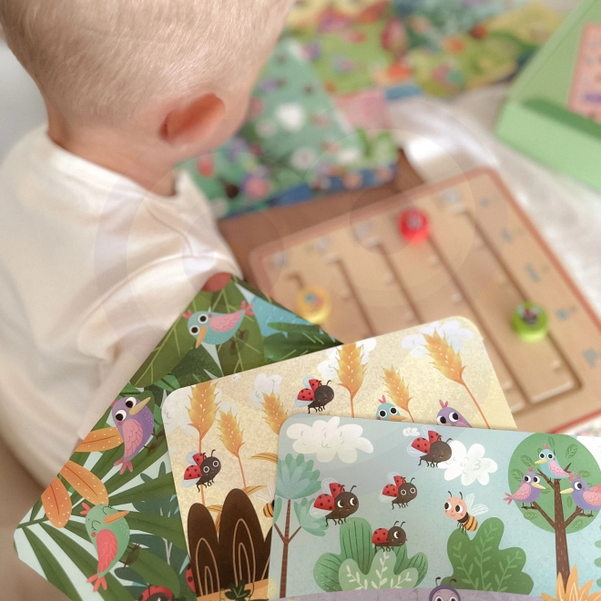Tooky Toy Holzspiel Lernen der Tierzählung