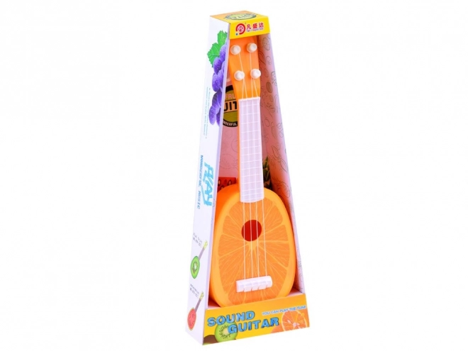 Fröhliche Ukulele für Kinder – orange