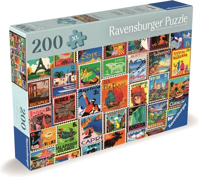 Ravensburger Puzzle: Briefmarken aus aller Welt - 200 Teile