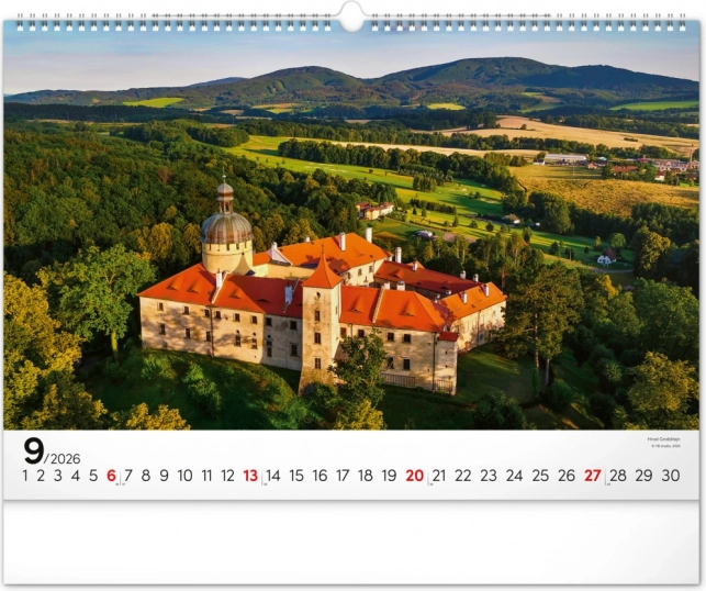 Wandkalender Panoramata Tschechiens 2026