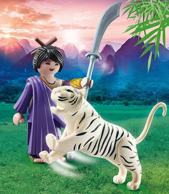 Asiatische Kämpferin mit Tiger Spielset von Playmobil