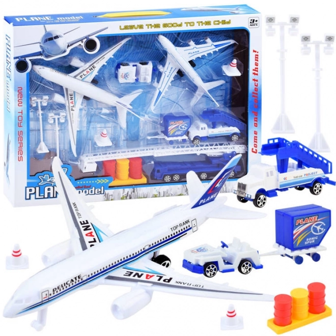 Flughafen Spielset Flugzeuge und Fahrzeuge