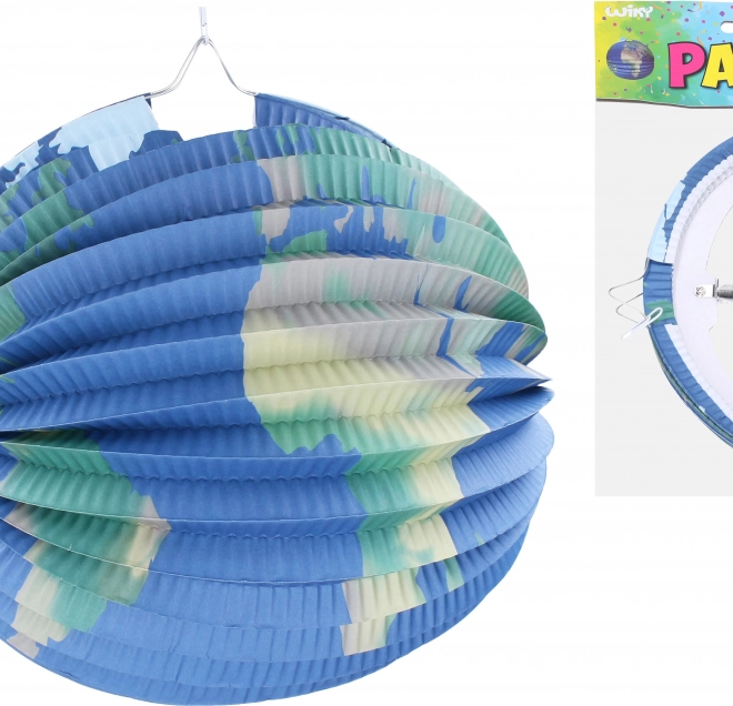 Lampion Kugel Erde 25 cm