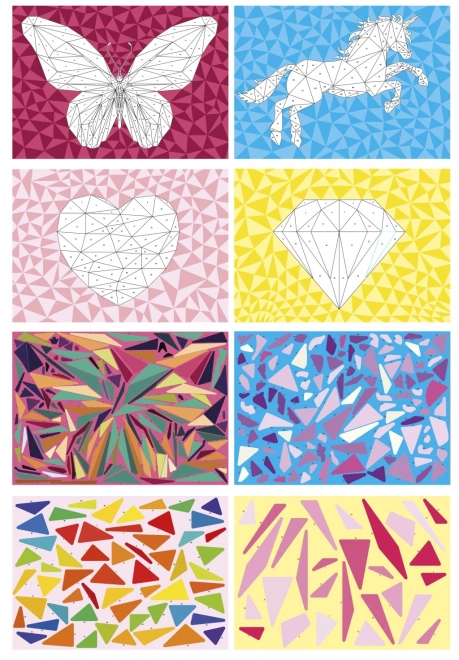 Sticker-Puzzle nach Zahlen A4