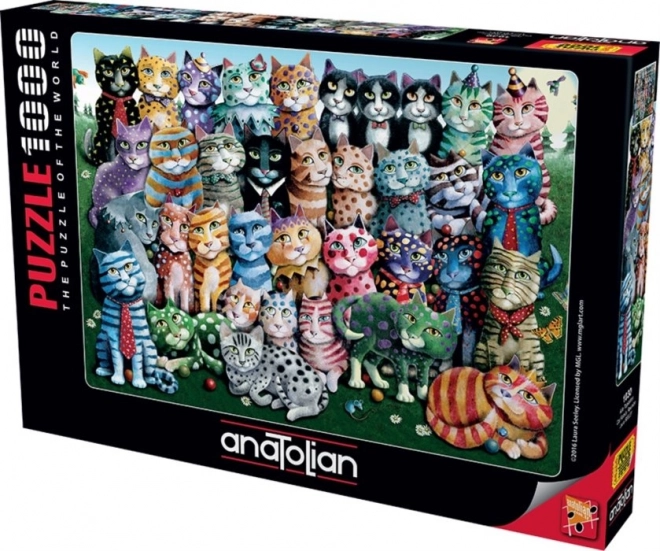 Puzzle Katzen Familienzusammenführung 1000 Teile