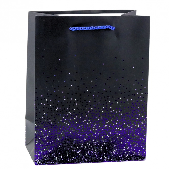 Geschenktasche mit glitzerndem Farbverlauf