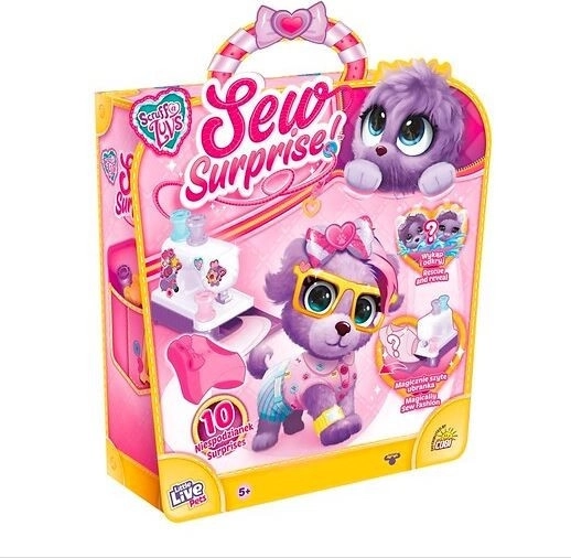 Magisches Nähset + lila Plüschtier Little Live Pets Sew Surprise