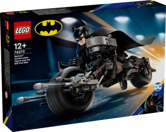 Batman™ und Bat-Pod Motorrad Baufigur