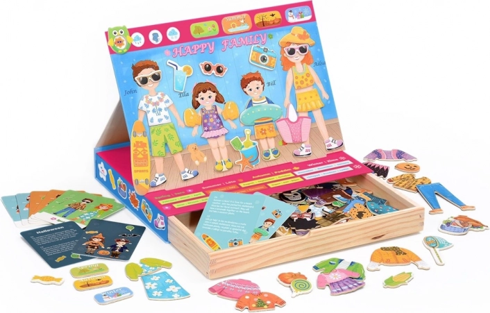 Magnetisches Ankleidespiel Familie – 2Kids Toys Happy Family