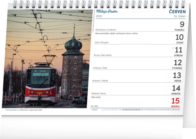 Tischkalender Prag – Ich liebe Prag 2025