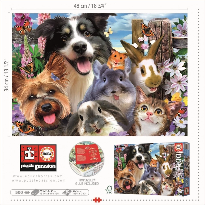 Educa Puzzle lustiges Selfie 500 Teile