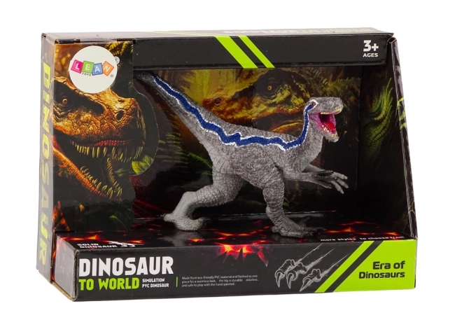 Dinosaurier Sammelfigur Velociraptor Grau