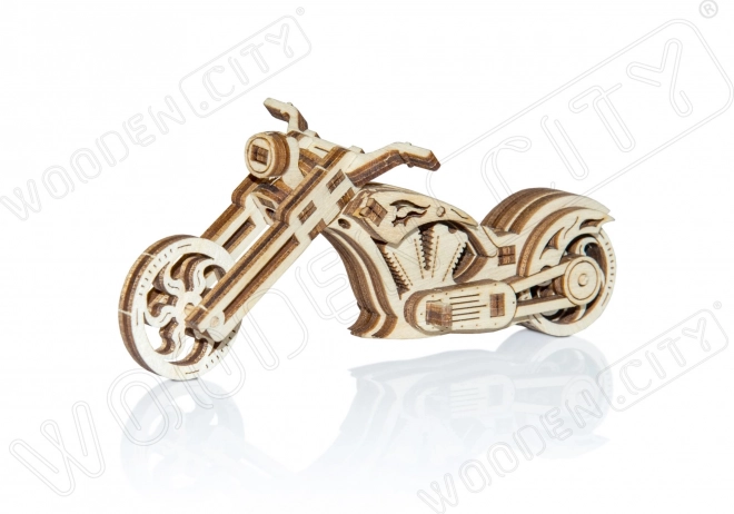 3D Holzpuzzle Chopper Motorrad