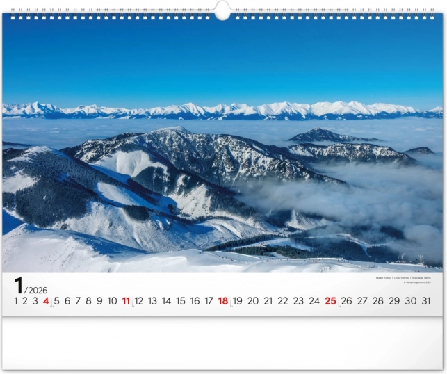 Wandkalender Magische Tatra 2026