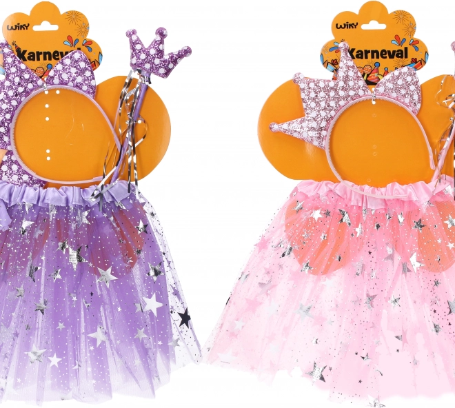 Karneval-Set Fee Lila